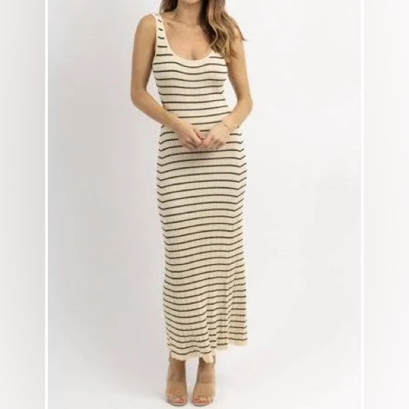 BY TOGETHER STRIPED MIDI - Picture 1 of 10